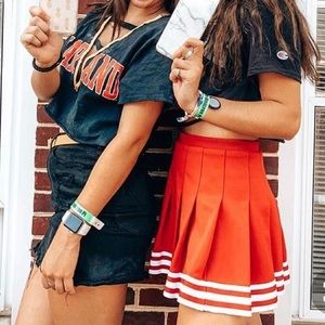 Orange cheer skirt